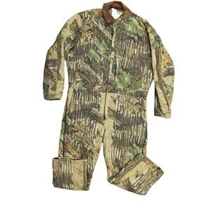 Walls Blizzard Pruf Cotton Coveralls Made in USA Insulated Camo Size XL 46/48